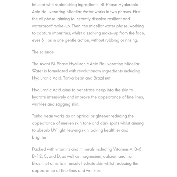 🌟 New - Avant Micellar Water 🌟 - Picture 4 of 4